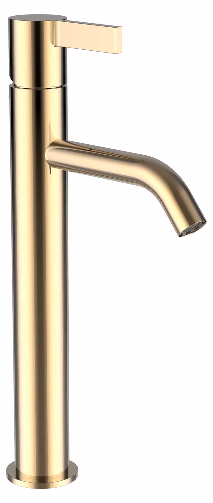 LAUFEN Mitigeur de lavabo sur pied Kartell, bec fixe, sans robinet de vidange, saillie 125 mm, H3113380011201, H3113380011201