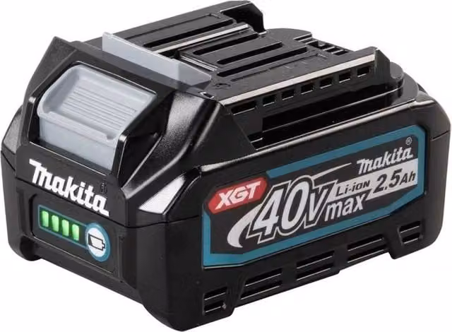 Makita 191B36-3 XGT Batteria 40 V max 2,5 Ah 90 Wh con Comunicazione Digitale Nero