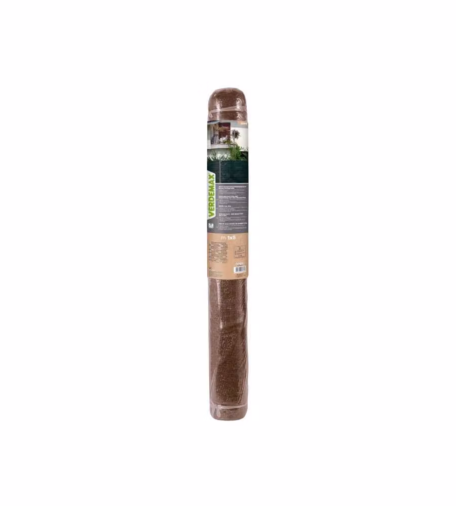 Verdemax Rete ombreggiante 1x5 m marrone per giardini e terrazzi