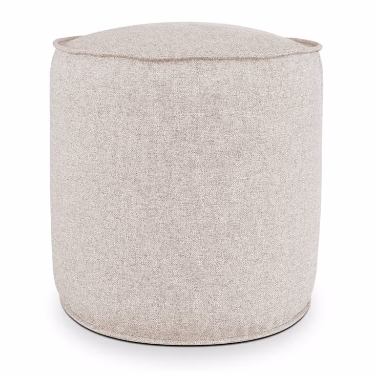 Pouf Rotondo da Interno & Esterno Piuma S Beige