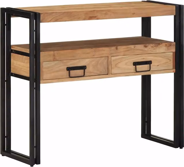 Tavolo consolle 90 x 33 x 75 cm Legno di Acacia Massello 4102743