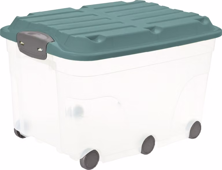 Scatola per rotoli con coperchio 57 l ROLLER 6, colore:verde vischio