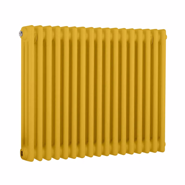 Radiatore Orizzontale a Colonne (3 Colonne) 600mm x 785mm - Giallo (Dandelion Giallo) - Regent