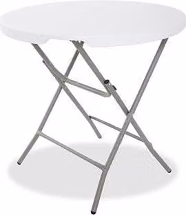 Tavolino da bistrot pieghevole - diametro 80 cm, altezza 75 cm