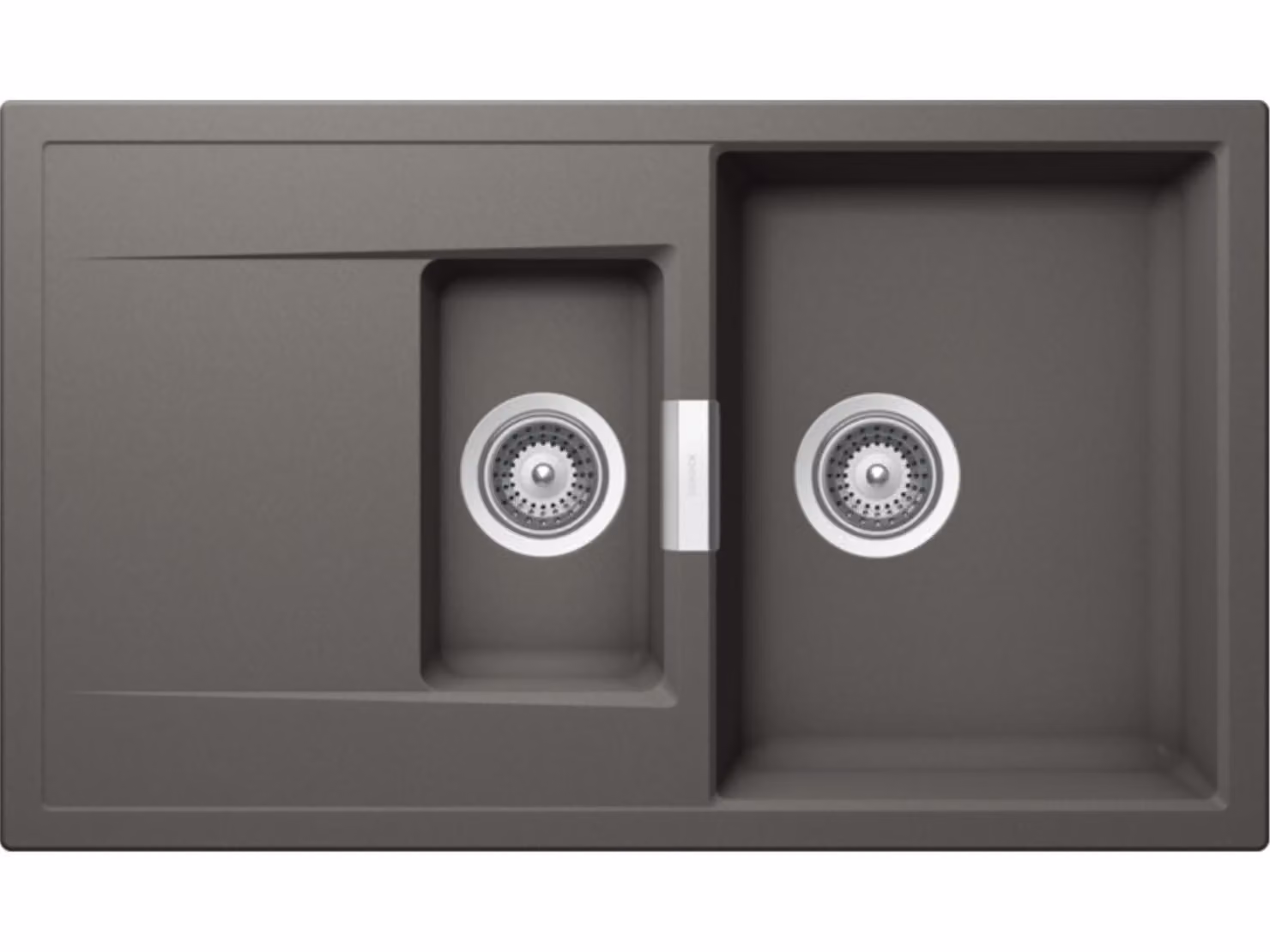 Schock Mono D-150 A Lavello da incasso in Silverstone con tagliere in legno