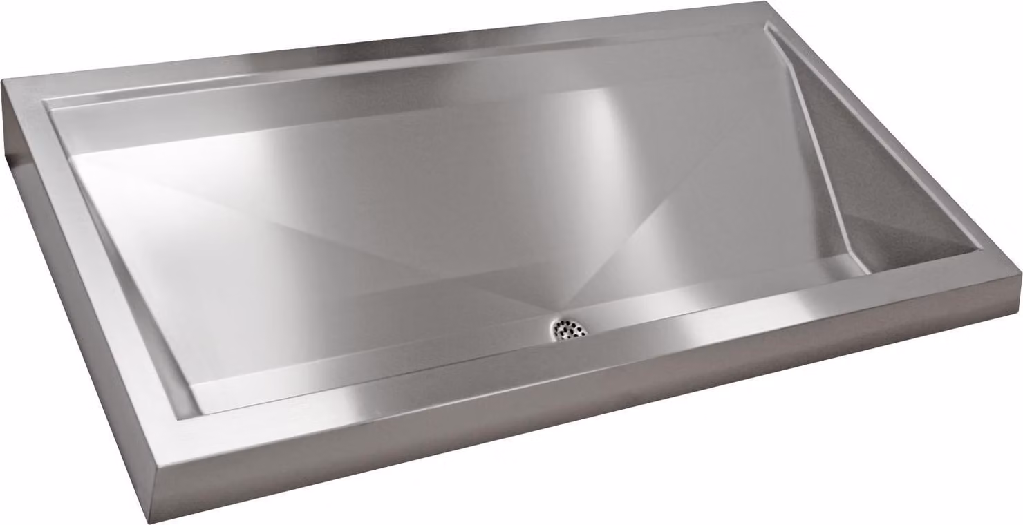 Sistema di lavaggio in linea KWC AR, PRESTIGE, acciaio inox, 1800x150x570 mm, 3 stazioni di lavaggio
