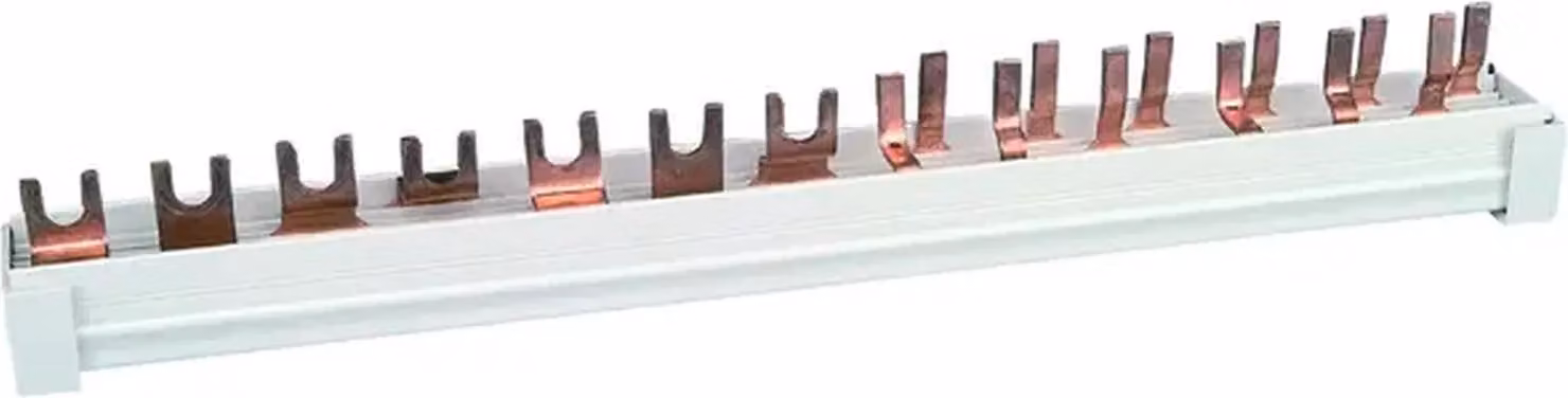 Connettore Eaton, 12TE, forcella + perno, cappucci terminali, 10 mm², 63 A, 1 pz.