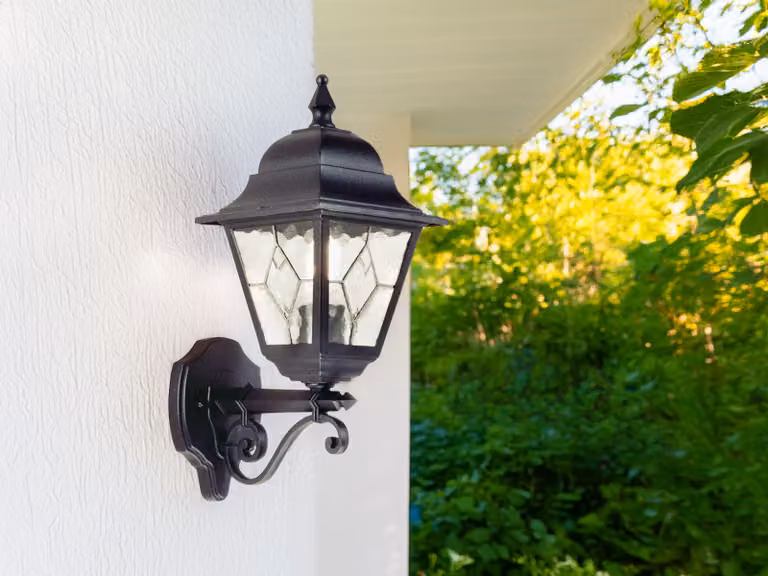 Elstead Norfolk Applique da esterno E27 45 cm da incasso, nera, IP43