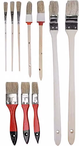 Pennelli piatti set 10 pz.
