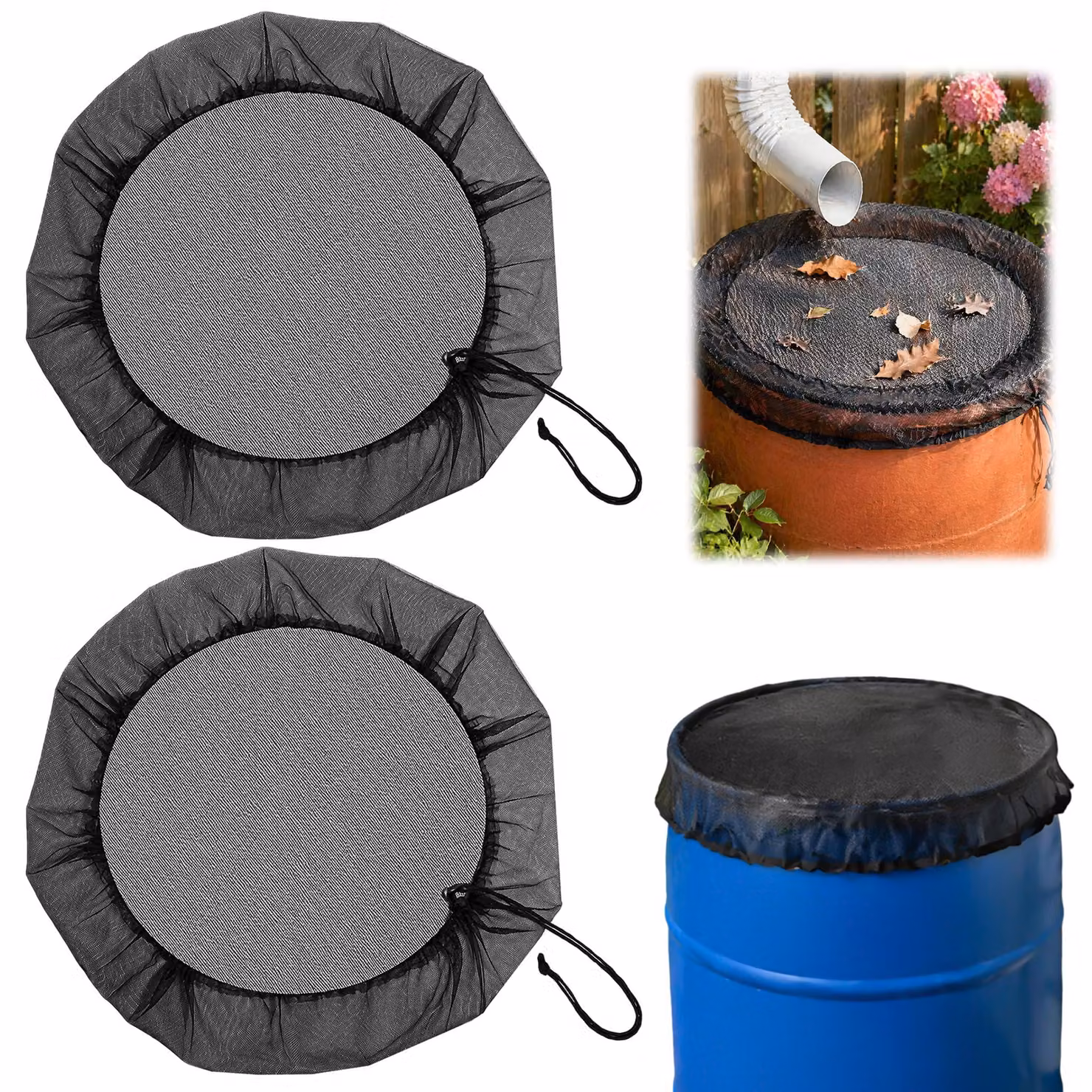 Copertura per grondaie - 2 pezzi, diametro 120 cm - Poliestere impermeabile - Accessorio per il giardino