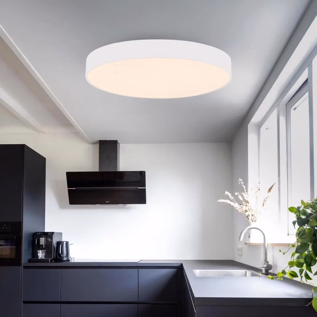 Plafoniera tonda LED DEKO-LIGHT MENKAR 400 in alluminio, colore bianco, 42W, 3200lm, diametro: 40 cm – 2