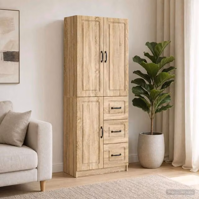 Set di armadi 2 pz Rovere Sonoma Legno ingegnerizzato 3416981