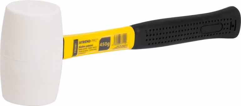 Martello Strend Pro HM212, 450 g, in gomma, testa bianca, manico in PVC, TPR, lunghezza del manico 310 mm