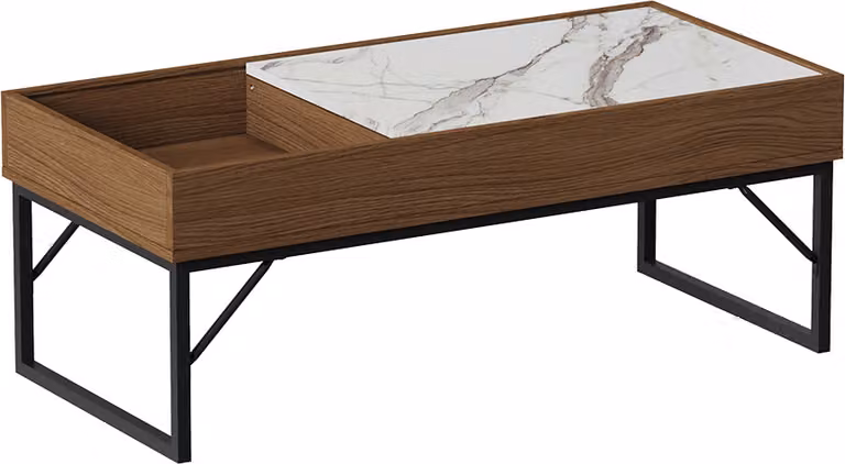 Tavolino da salotto Vicco Lunero Noce 105 x 50 cm, Model 55195