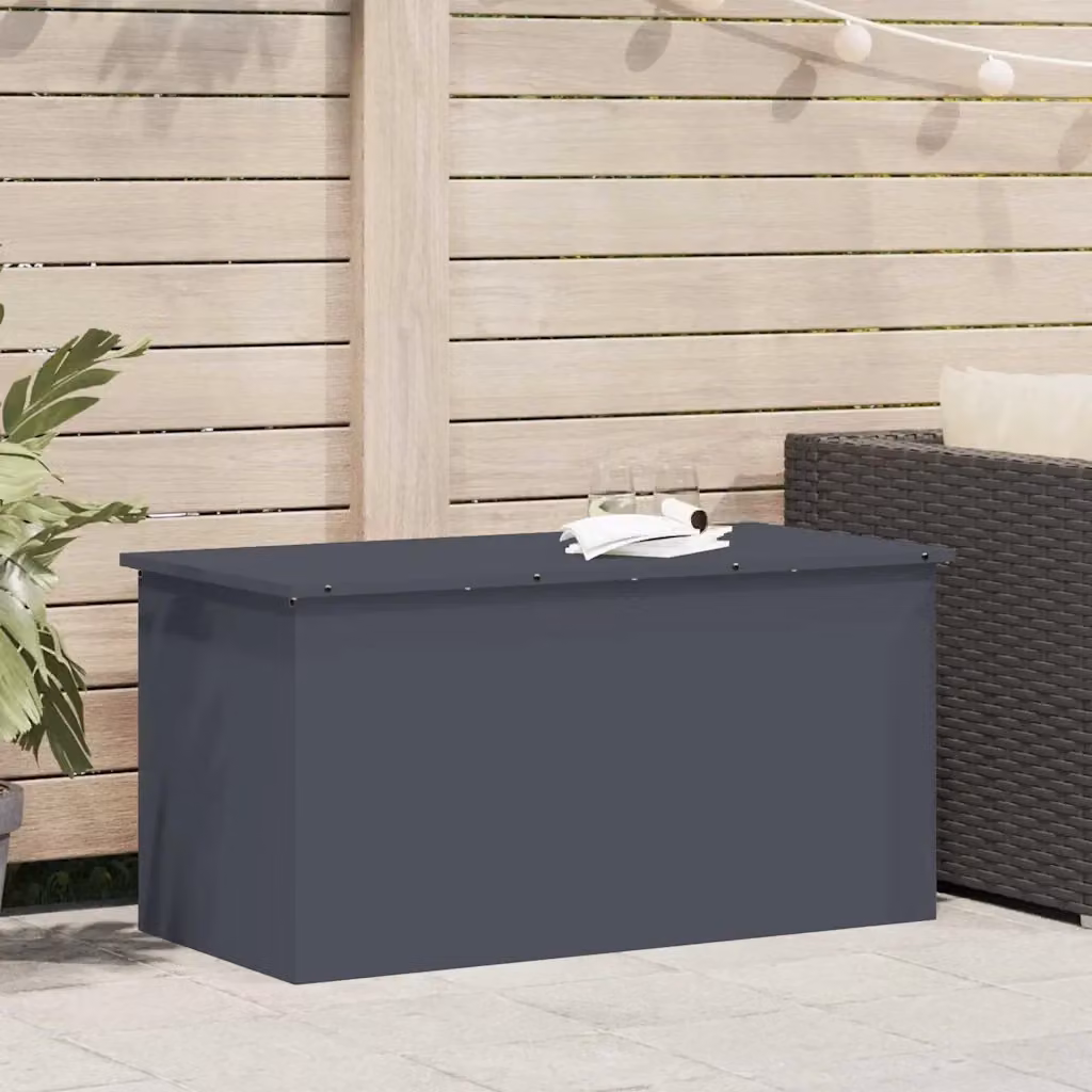 Scatola di stoccaggio esterna antracite L 100 cm x P 50,5 cm x H 50 cm CFW9653973 – 2