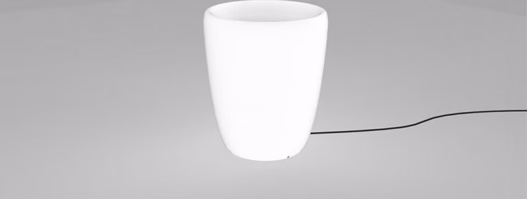 Lampada decorativa da giardino a LED per esterni Nowodvorski FLOWERPOT bianco, plastica 9711