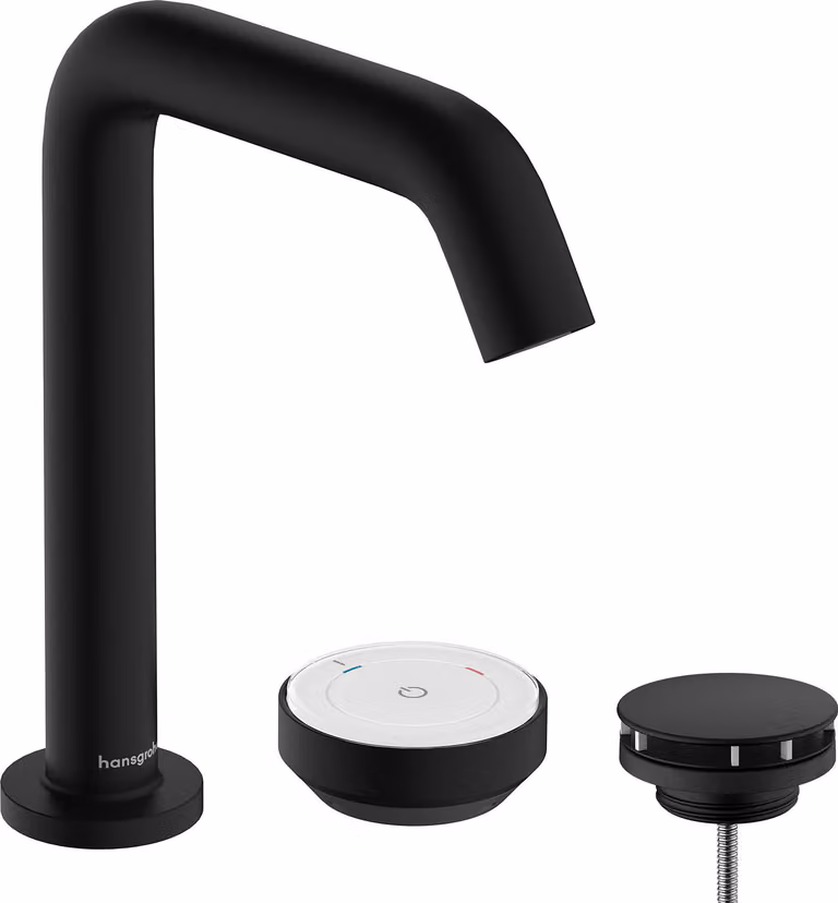 Robinetterie de lavabo hansgrohe Tecturis S à 2 trous, 150 CoolStart, EcoSmart+, portée 139 mm, 73353670, 73353670