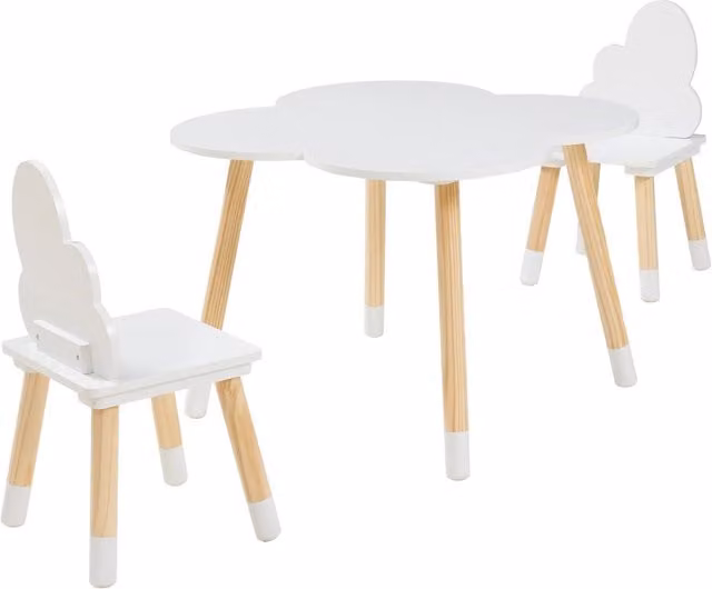 Set tavolo e 2 sedie per bambini Epim bianco 03_0009447
