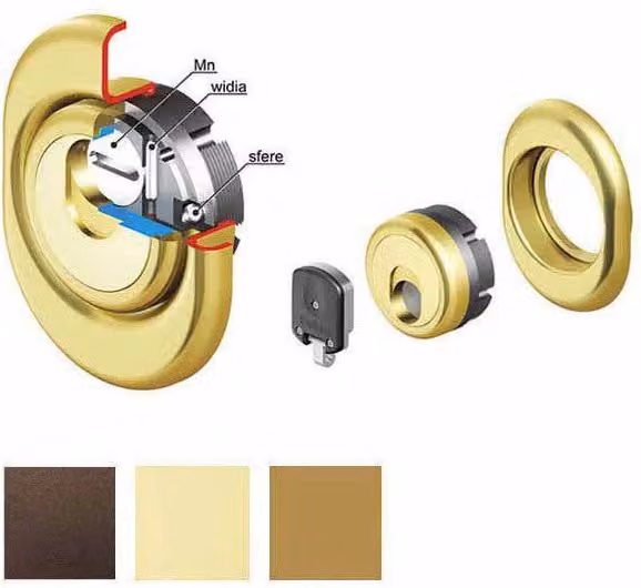Protettore Monolito Magnetico Disec in Acciaio Inox Colore Argento o Oro