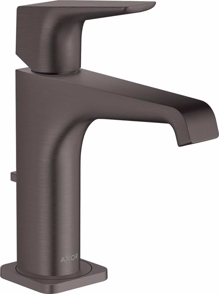 hansgrohe AXOR Citterio E Mitigeur monocommande de lavabo 125 avec béqu'ille et set de déchets, 36110340, 36110340