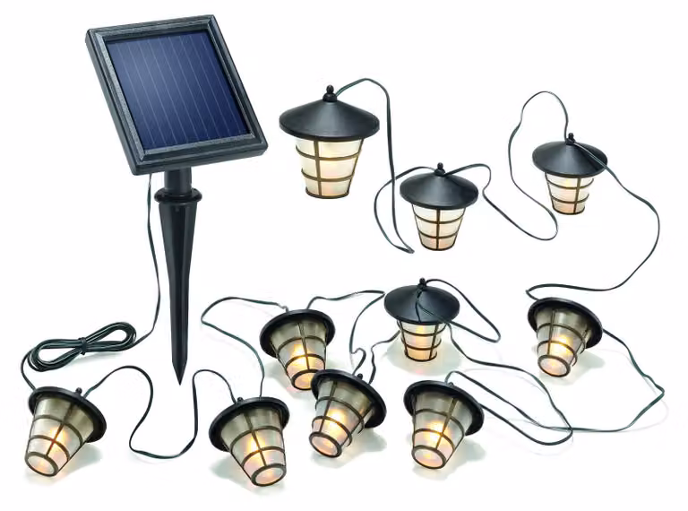 Esotec luci solari per esterni lanterna 10 LED bianco caldo
