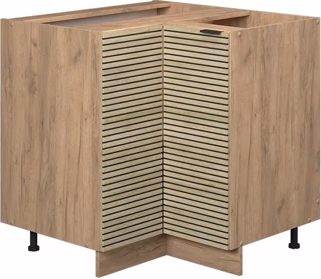 Mobile ad angolo per cucina Vicco Fame-Line in rovere dorato, L: 80.5 cm, P: 51.6 cm, H: 82.0 cm