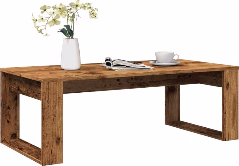 Maison Exclusive - Tavolino effetto legno antico 102x50x35 cm Materiale ligneo