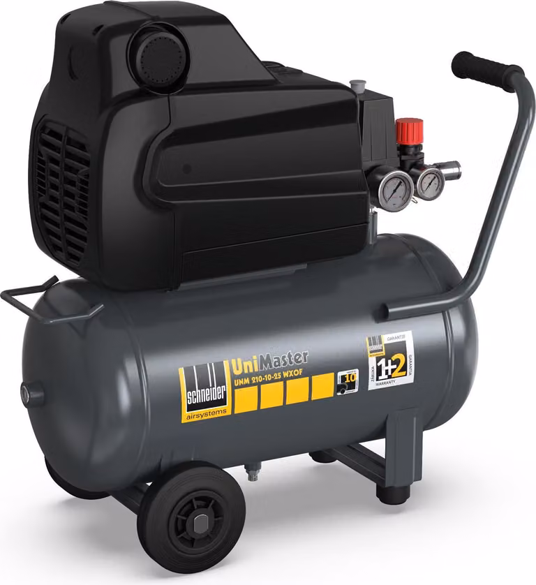 Compressore ad aria compressa Schneider UNM 210-10-25 WXOF, su ruote