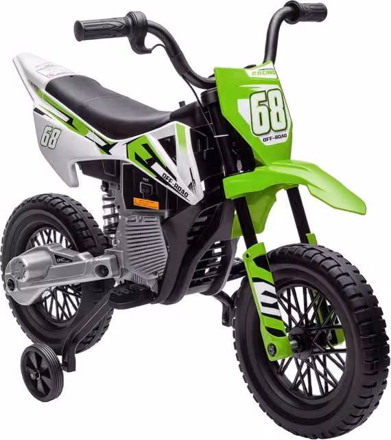 Moto Elettrica per Bambini Verde ¨C Minimal ¨C 12V 30 kg