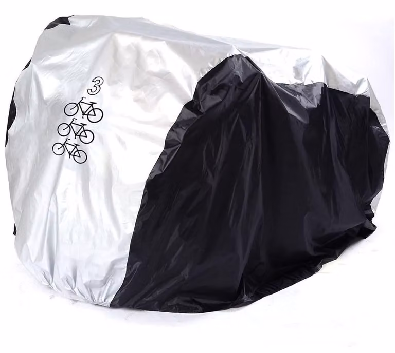 Copertura impermeabile per biciclette, adatta a 3 biciclette, realizzata in nylon, dimensioni 200x105x110 cm, taglia L