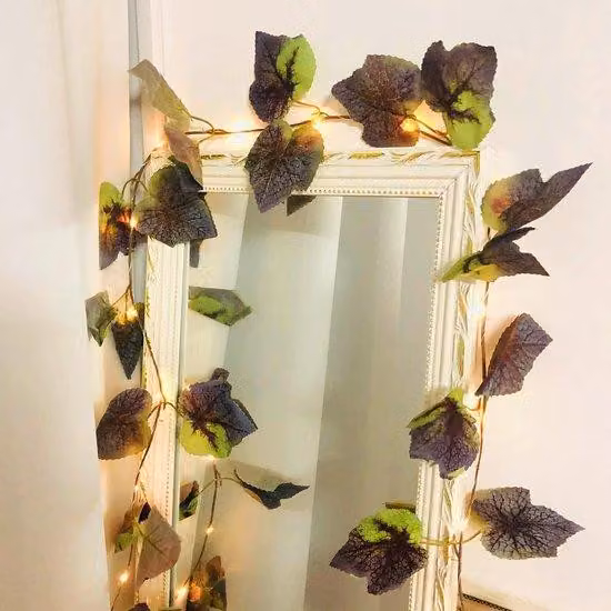 Viti artificiali - Catena luminosa a LED alimentata a batteria - Decorazione