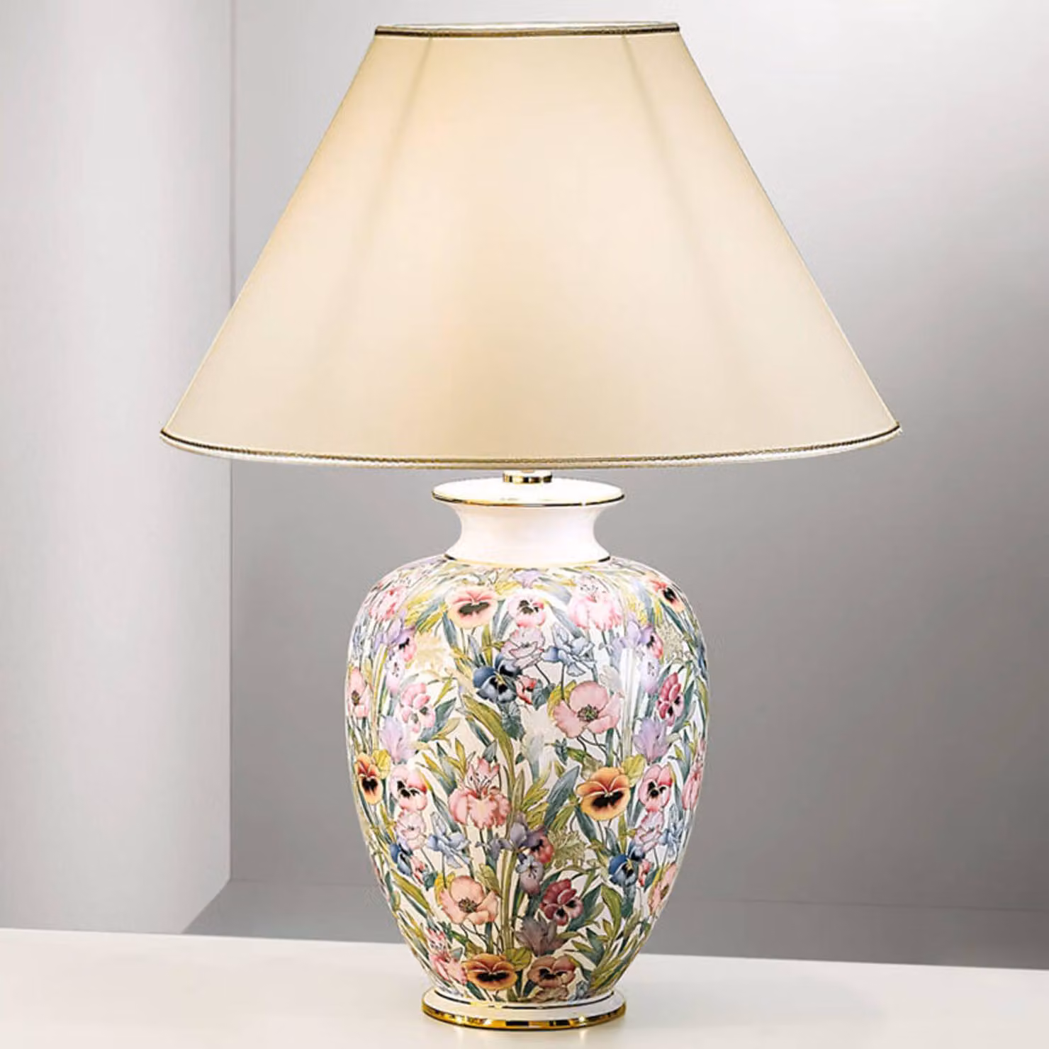 austrolux Lampada da tavolo GIARDINO, Bianco / Opale, Soggiorno / Sala da pranzo, Ceramica, Moderno, Lampada da tavolo