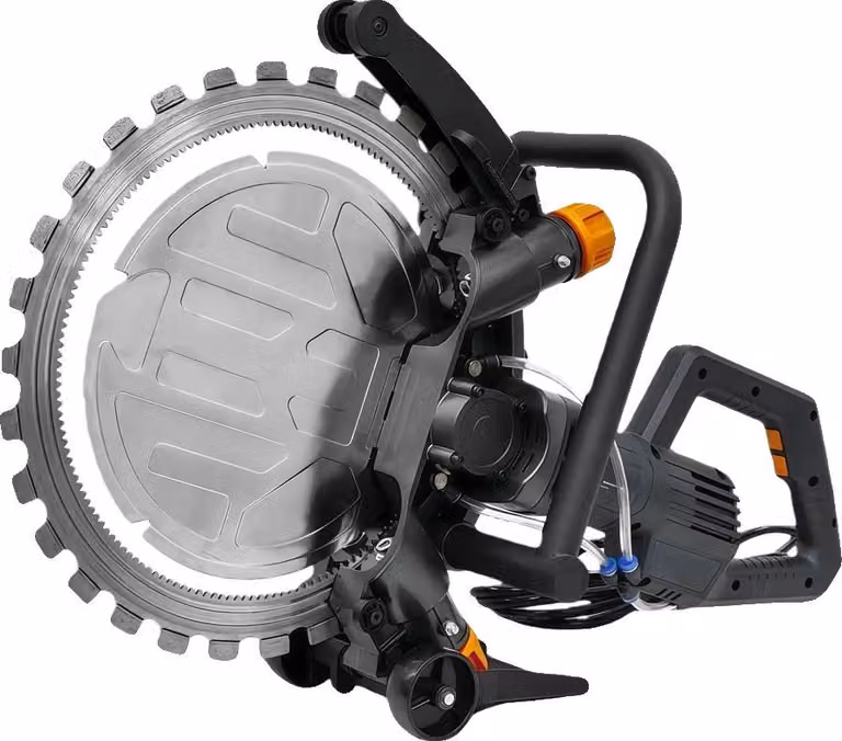 Segatrice per calcestruzzo, motore potente, lama resistente, lama da 410 mm, motore brushless da 4500 W, UE