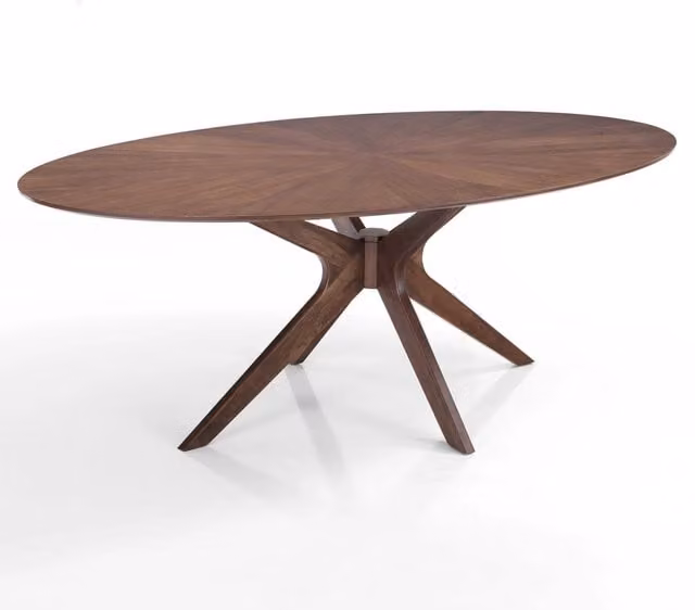 Tavolo effetto legno finitura noce cm. H.75 x P.110 x L.190