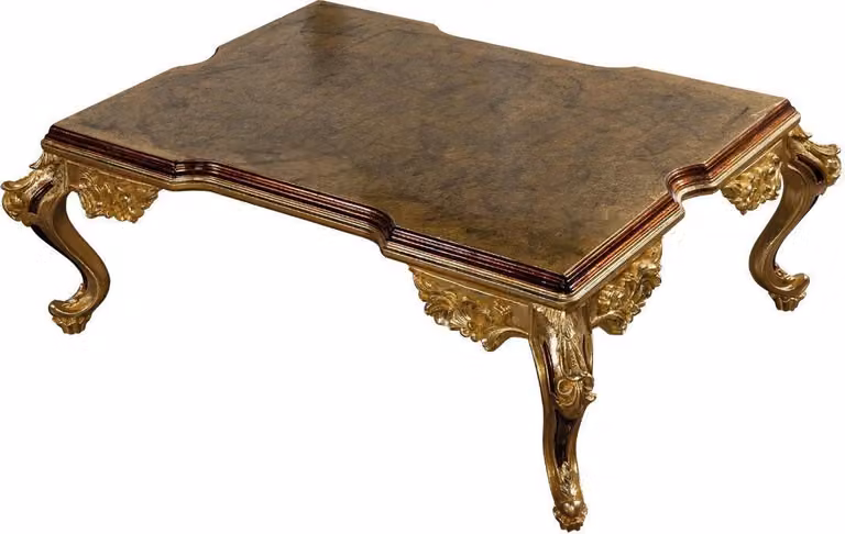 Barock Couchtisch Holz Tische Möbel Einrichtung Wohnzimmer Klassisch