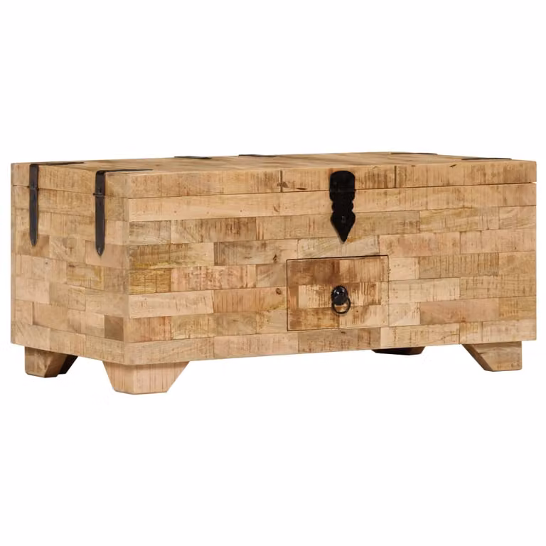Maison Exclusive - Tavolino in legno massello di mango 80x40x35 cm