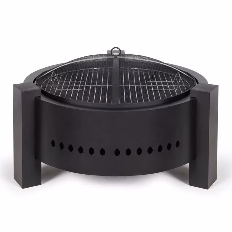 Braciere a legna o carbone 47,5 cm nero Livoo DOC286