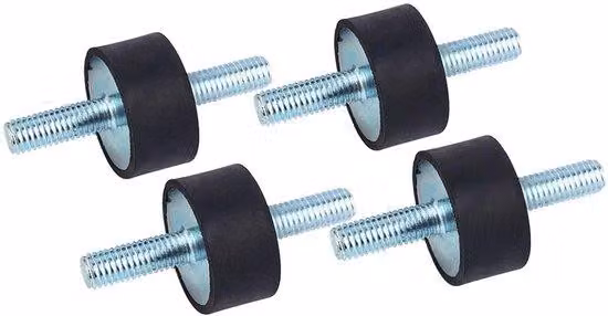 Tubo antivibrante in gomma M8 - Riduce il rumore - Colore nero - Per compressori d'aria - Ammortizzatore di vibrazioni - Adatto per