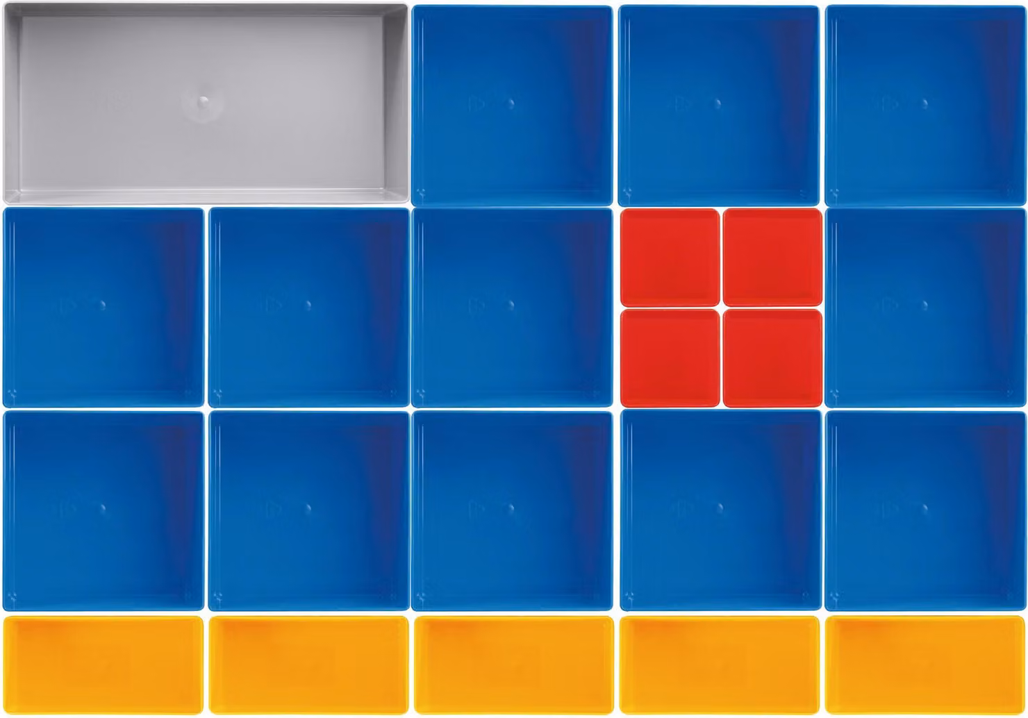 Set di inserti, 22 pezzi, altezza 45 mm