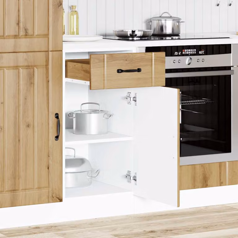 vidaXL Base da Cucina Lucca Rovere Artigianale in Legno Multistrato