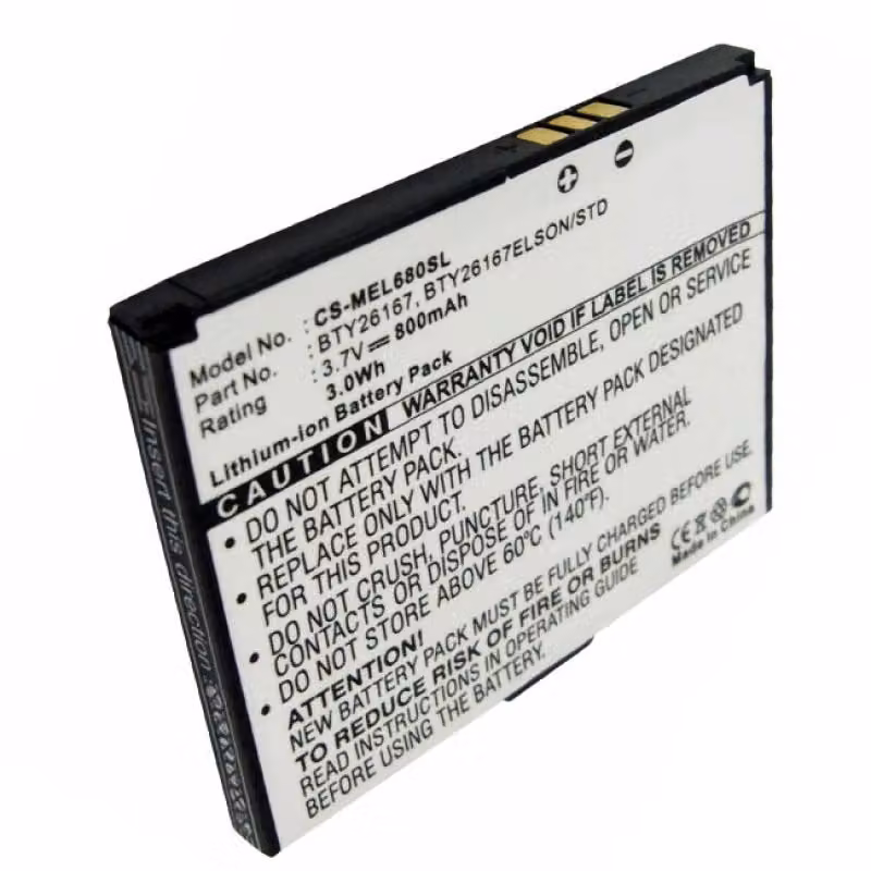 Batteria AccuCell adatta alla batteria Mobistel Elson EL680 Li-Ion 3,7 Volt, 800mAh