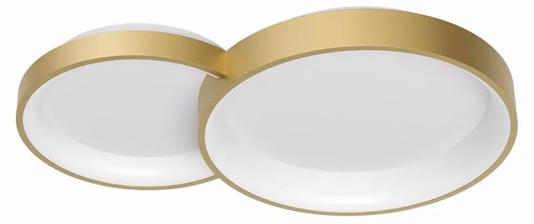 COMBI PL LED – diametro 45,5 cm, altezza 71,6 cm, profondità 10 cm - Colore oro