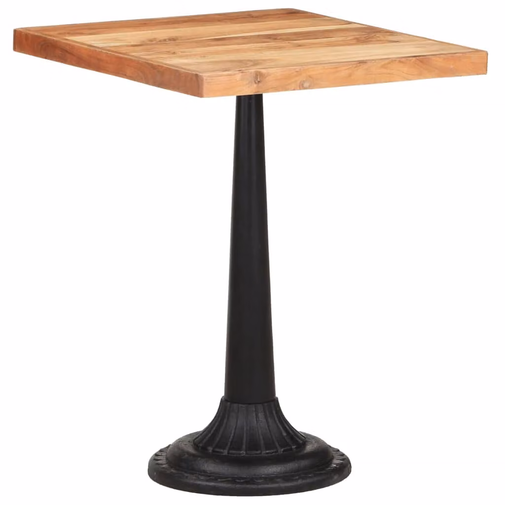Tavolo da Bistrot 60x60x76 cm in Legno Massello di Acacia