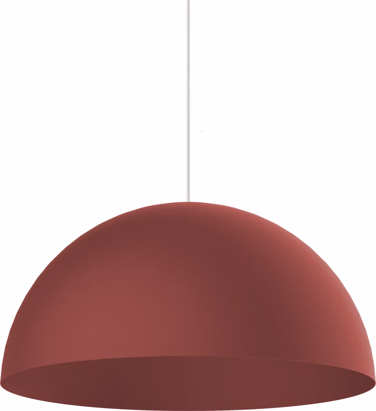 CASSIS apparecchio a sospensione, 1XE27, max. 42 W, metallo, pelle di vacchetta rossa, D40 cm