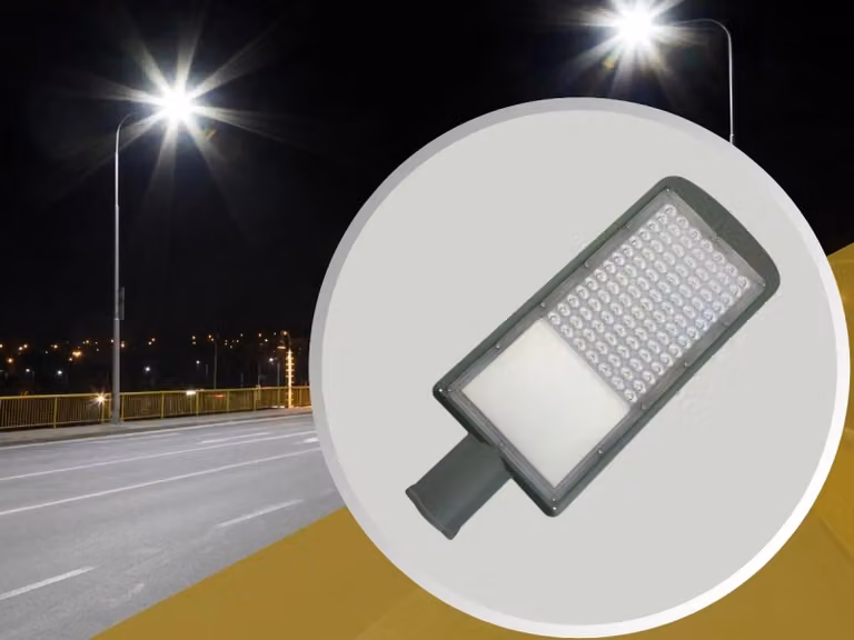 NEDES - Lampione stradale a LED (LSL 523), 80W/5000K, asimmetrico