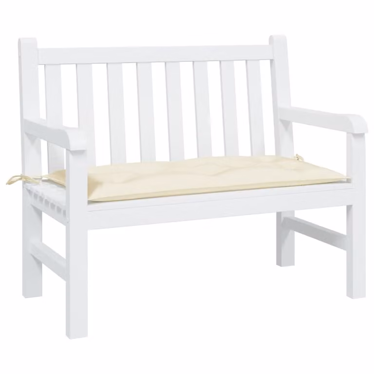 vidaXL Cuscino per Panca da Giardino Beige L: 100 cm, P: 50 cm, H: 7 cm in Tessuto Oxford Idrorepellente e Traspirante