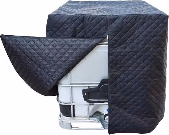 Copertura protettiva IBC antigelo, telone per serbatoio d'acqua 1000L Copertura IBC ispessimento più cotone isolamento termico protezione pioggia, protezione serbatoio acqua piovana copertura contenitore IBC Accessori per fusti IBC