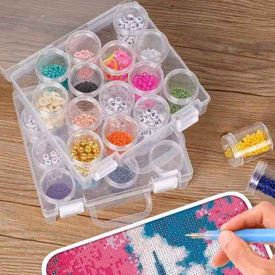 Scatola per pittura con diamanti - Scatola portaoggetti per lavori artigianali