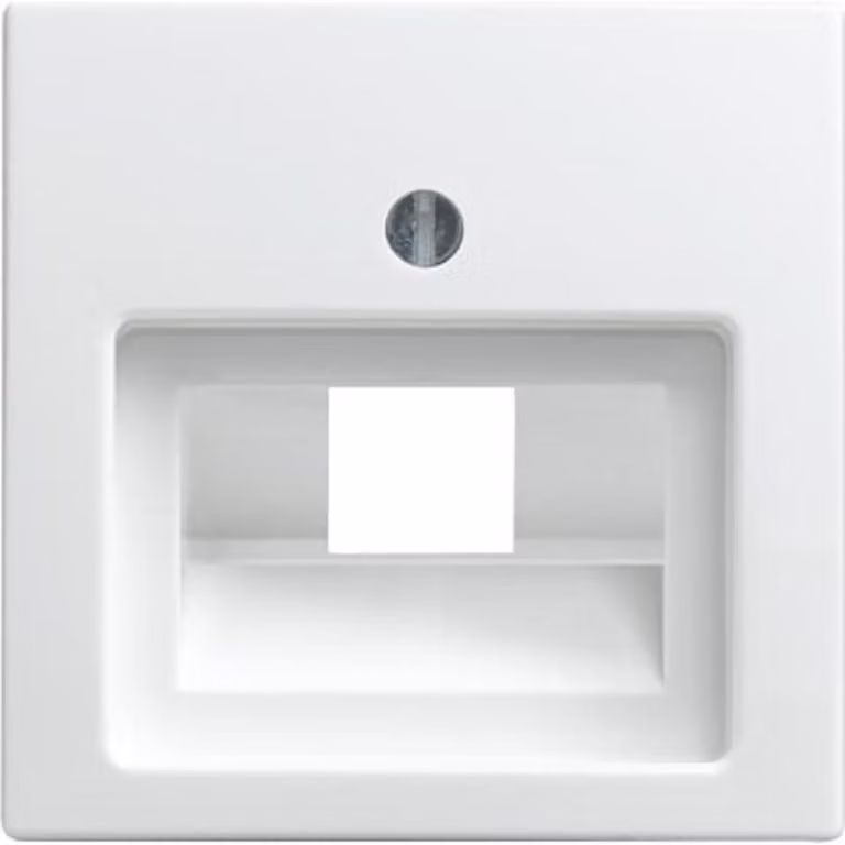Busch-Jaeger 1803-914 Copripiastra centrale a 1 piega per UAE/ISDN Balance SI bianco alpino