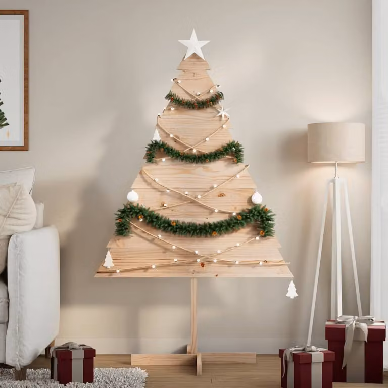 Maison Exclusive - Albero di Natale da decorare, 150 cm, in legno massello